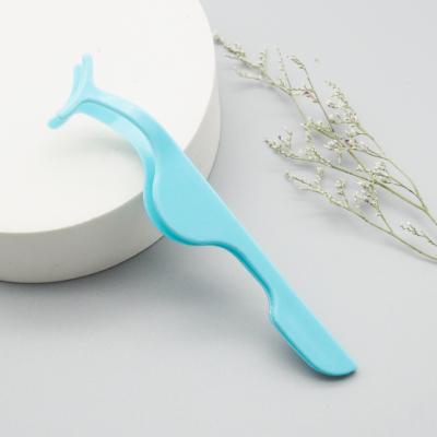 China Colored Rounded Bulk Eyelash Tweezers Private Label Brand Eyelash Applicator Tweezers Logo Wick Applicator Customized by Comfortable Grip for sale