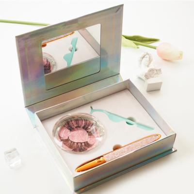 China Professional 100% Cotton Tape Mink Fur False Eyelash Eyeliner Self Adhesive Easy To Wear With Custom Box for sale