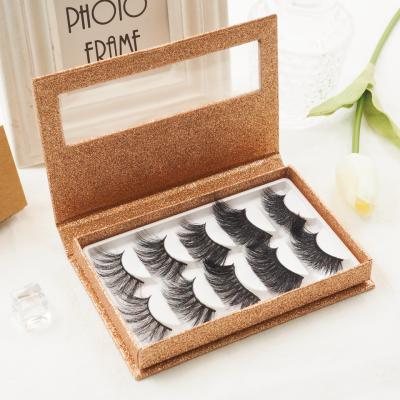 China Perfect Radian and 5 Pairs High Quality Lightweight Natural Mink Eyelashes Book of 3d Mink Eyelashes Wholesale Fluffy Mink for sale