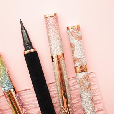 China Wholesale Price Waterproof Self Adhesive Eyeliner Pen Liquid Eyeliner 2 in 1 Sweatproof Eyeliner Glue Magic Pen for sale