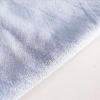 China Sustainable fabric 100%linen high quality crepe linen fabric for clothing for sale