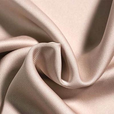 China Plain Organic Smooth Acetate Pastel 100% Polyester Satin Spandex Fabric For Dress for sale