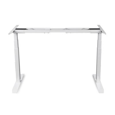 China Auto White Tube Table Computer Desk Stand (Height) Adjustable Ergonomic Adjustable Standing Table Large for sale