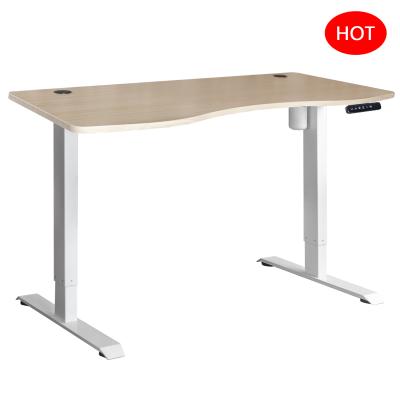 China (Height) 2020 Adjustable Ergonomic New Design Stand Up Modern Office Desk Standing Computer Desk With Single Motor for sale