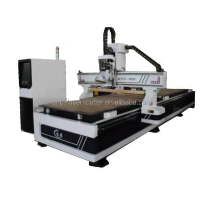 China Hotels CNC ATC 4*8 Feet Machine Door Making 12 Linear Tools Advanced CNC ATC Woodworking Center 1328 for sale