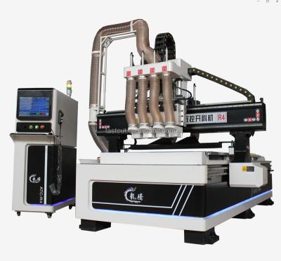 China Hotels Four Heads CNC Wood Router/Economical 4x8 CNC Router Table For Divertising And Engraving Wood/CNC Wood Carving Router for sale