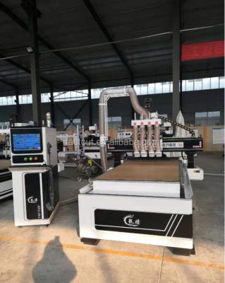 China Hotels Four Axis ATC 3 Axis 3d Wood Cnc Router Woodworking Furniture 1325 Furniture Making Machine for sale