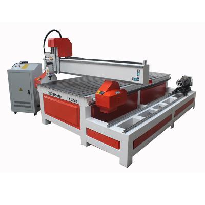 China Cheap price hotels rotary wood stone device 3d metal cnc engraving machine price 1325 for sale