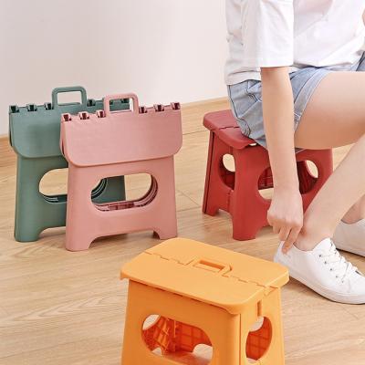 China Portable Adult Outdoor Fishing Plastic Baby Shoes Collapsible Foldable Stool Household Chair Changing Stool Mazar Train for sale