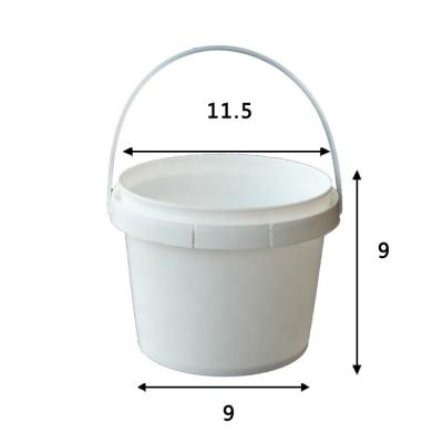 China Custom 500ml Food Grade Eco-friendly Clear Plastic Bucket With Lid For Yogurt For Honey for sale