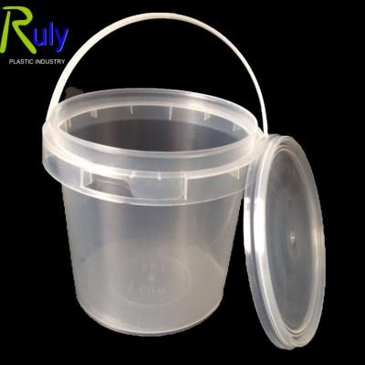 China Non-toxic plastic ice cream /chocolate /candy bucket 500ml bucket packaging for sale