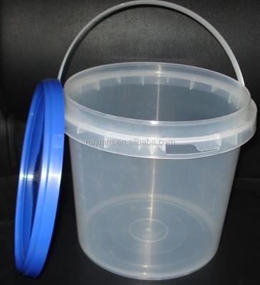 China 5 Liter Popcorn Bucket Anti-theft Transparent Plastic Plastic for sale