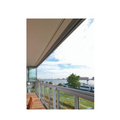 China Waterproof Scandinavian Balcony Glazing System With Aluminum Frame Slim Sliding Folding Doors for sale