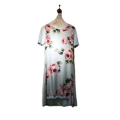 China Breathable Latest Floral Ladies Dress High Quality Elegant Floral Floral Dress for sale