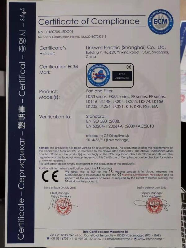 CE - Linkwell Electric (shanghai) Co., Ltd.