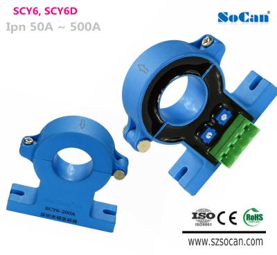 China Magnetic Sensor SCY6 Ipn100A..500A AC DC Slot Core CT 0-4V DC Secondary for sale