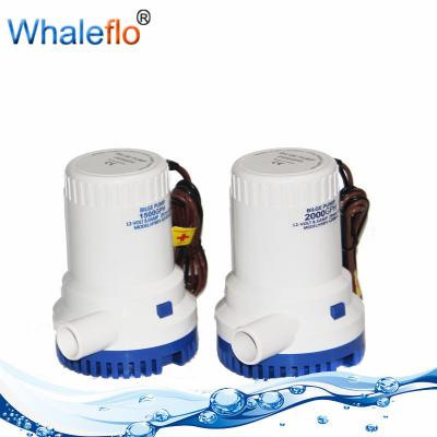 China Mini bomba de sentina sumergible de Manuel del barco del yate de Whaleflo 2000GPH 12V DC en venta