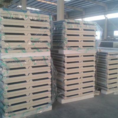 China Customized PU Sandwich Panel PU Sandwich Panel Insulation Wall Sheet for Prefab Warehouse for sale