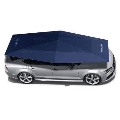 China Semi Automatic Car Umbrella Folded Portable Sunproof Shade Canopy Cover Universal Fit Car shade tent car umbrella shade for sale