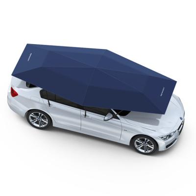 China Factory price custom logo car parking shade 4.8meters automatic folding carport for sale