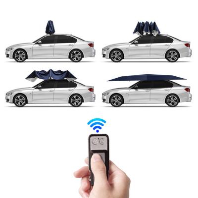 China Portable Full Automatic Car Cover Tent Remote Controlled Car Sun shade Umbrella Outdoor Roof Cover UV Protection Kits à venda