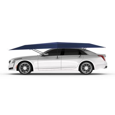 China 2019 Mynew anti UV car parking protection semi automatic car umbrella shade universal car cover tent for sale