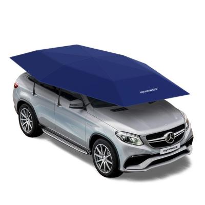 China The Best Dark Blue factory Automatic Car sun shade With Wireless Remote Controller UV proof for sale