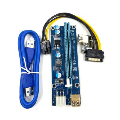 China Professional and Accurate Durable High Quality 10*6pin PCI-E 1x Extension Pcie to 16x Riser Card Cable for sale