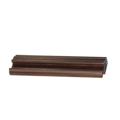 China Decorations Extruded Thermal Break Wood Finish Wood Aluminum Profile Color for sale