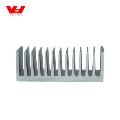 China Radiator 400Mm Straight Fin Led Power Amplifier Extruded Aluminum Radiator for sale