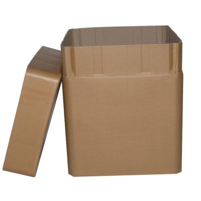 China Save space and reduce cost paper square drum container etc. f0 Brown transport packaging for sale