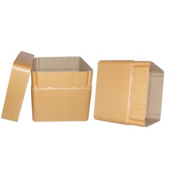 China Save space and reduce solid cardboard costs Recyclable Square Transport Kraft Paper etc. f0 Brown for sale