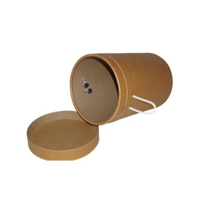 China Eco - Friendly Custom Size 20-65cm Small All Kraft Paper Handle Fiber Drums for sale