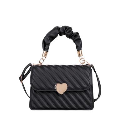 China High Quality Small Cross - Body Bag For Women's Fashionable Vegan Leather Shoulder Handbags Women Cell Phone Purse Clips Wristband Strap for sale