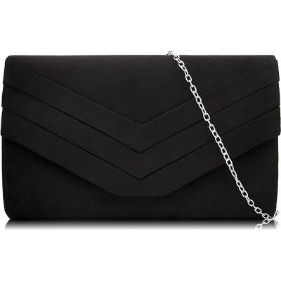 China Motion Sensing Evening Clutch Bag For Women Suede Envelope Evening Clip Cross - Body Shoulder Clutch Bag Women Bag Purses And Handbags Evening Clutch for sale