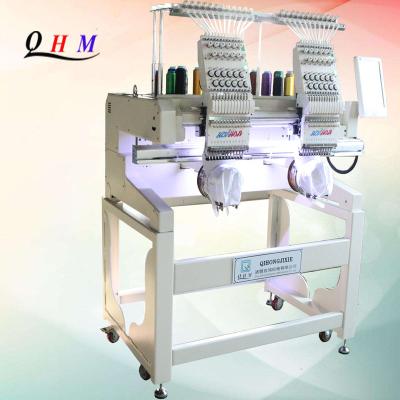 China Best Type of Hotels 2Head Cap Embroidery Machine Multi-functions T-shirt Monogramming Machines For Leather Shoes Garment for sale