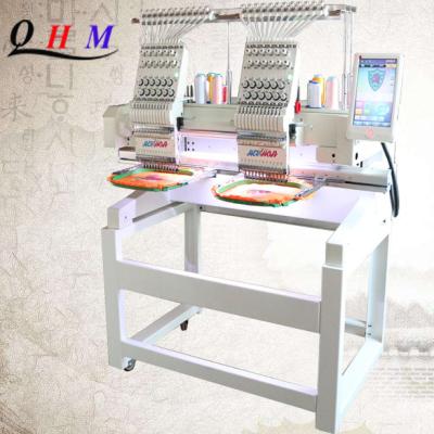 China 2020 Hotel Mountains New Double Head QHM Industrial Review Embroidery Machine for sale