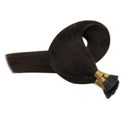 China Economical Pure Original Natural Hair Custom Design Human Hair Extensions Wholesale Curly Curly Tip i for sale