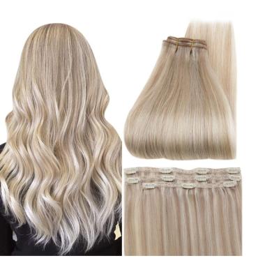 China Pure original natural hair color all wavy hair curlers hair extension line and fishing line hair extension hidden clip for sale