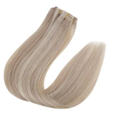 China Long Straight Hair Seamless Extension 100% Real Pure Original Natural Hair Wig Fishing Wire for sale