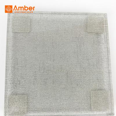 China Plain Weave 8Mm 9Mm 10Mm Thickness Decorative Crimped Wire Mesh Laminated Glass For Windows And Doors for sale