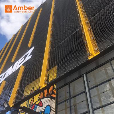 China Decorative Expanded Carbon Steel Expanded Metal Panels For Exterior Building Facades for sale