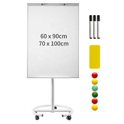 China Magnetism 70X100cm Single Side Magnetic Dry Erase Mobile Whiteboard for Writing White Board Magnetic Holder for sale