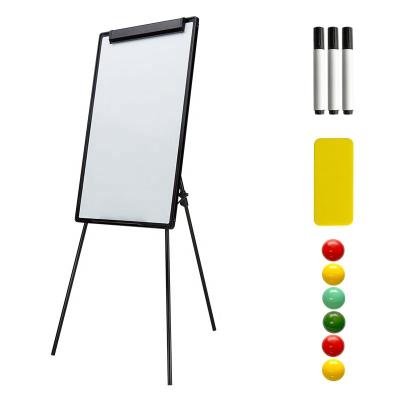 China Magnetic Height Adjustable Folding Structure Black Frame And Whiteboard Stand Holder Bulletin Board for sale