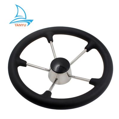 China Boat Material Equipping Shoe Yanyu Manufacture High Quality Polishing 316 Stainless Steel Steering Wheel for sale