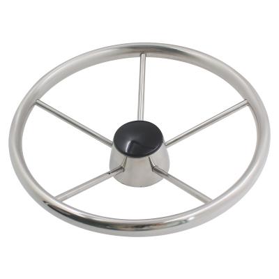 China Boat Hardware Fitting Factory Outlet Marine Hardware 316 Stainless Steel Steering Wheel For Marine Motor Boat Kayak for sale