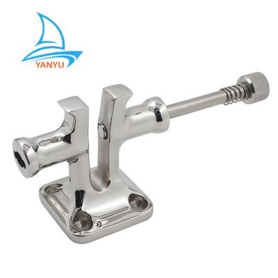 China For Marine or Decorative Precision Casting 316 Stainless Steel Slot Marine Marine Mooring Bollard with Locking Pin for Boat Yacht for sale