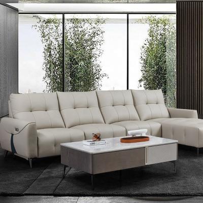 Cina Genuine Leather Recliner Sofa Living Room Leather Recliner Sofa Small Modular Sofa from China Customs Service Home Convertible Furniture in vendita