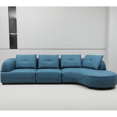 China Customized Living Room Furniture Modern Design Corner Sectional Sofa Convertible Luxury Modular Sofa Color zu verkaufen