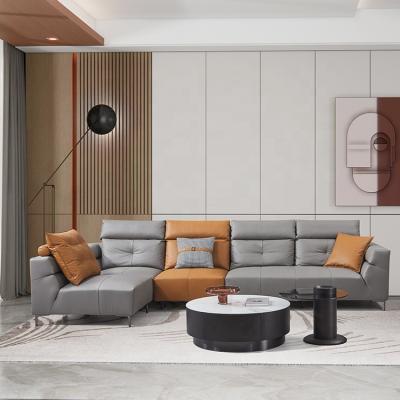 China Italy Luxury Divan Sofa Set European Design Living Room Convertible Modern Sectional Furniture Large zu verkaufen